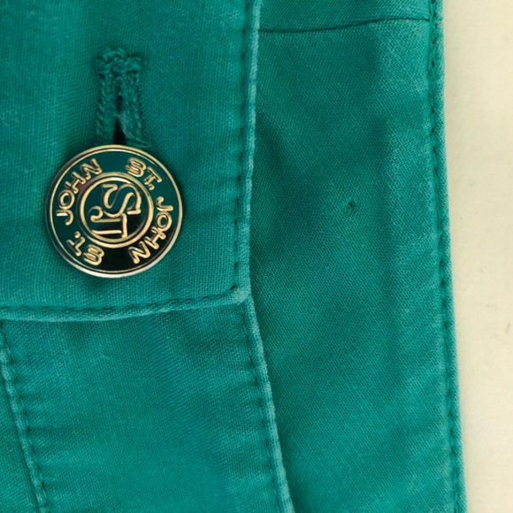 Turquoise St John pants - summer styling - Picture 7 of 7